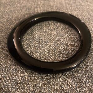 Sleek Black Bangle Bracelet
